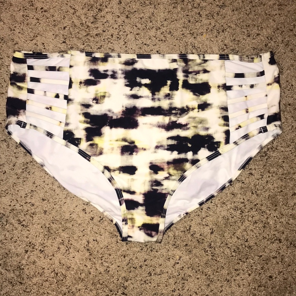 NEW Rachel Roy plus size tie-dye bikini bottoms
